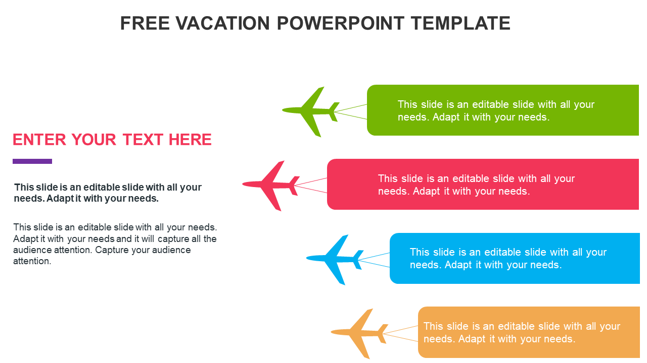 Free - Best Free Vacation PowerPoint Template